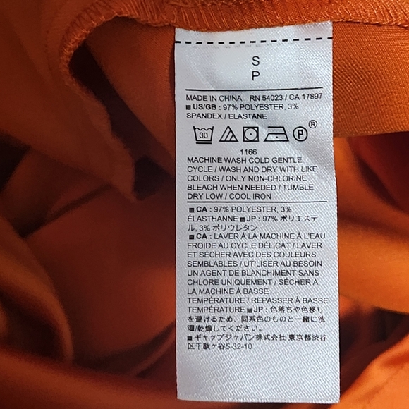 BANANA REPUBLIC Satin Slip Dress Womens Small Orange Cowl Neck Midi NWT Formal - Picture 9 of 10